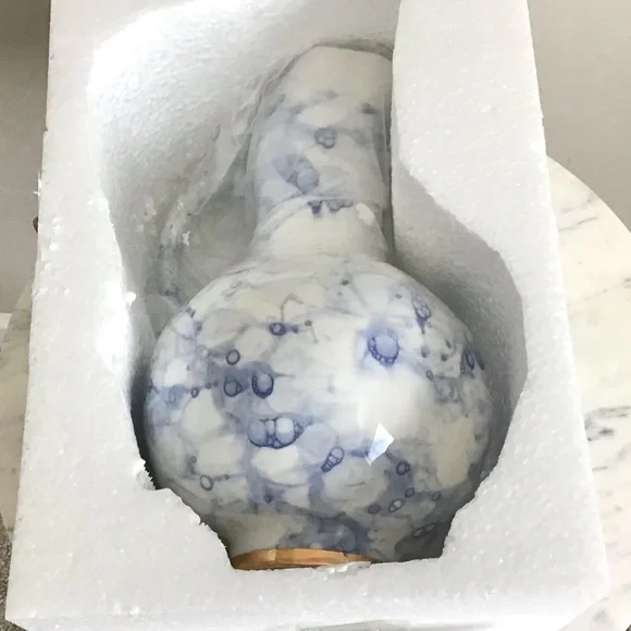 Anthropologie Hand Glazed Stoneware Large Pitcher Vase New In Box Rare NWT